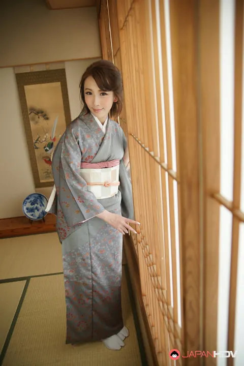 Yui Saejima: Slim Japanese Brunette with Huge Natural Tits and Big Ass Poses – photo 14 of 15