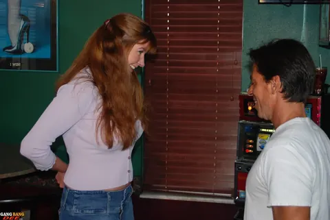 Dee Delmar: Busty Redhead MILF Sucks Cock and Gets Fucked Doggy Style – photo 1 of 14