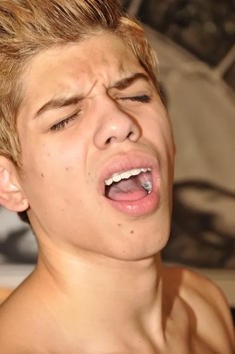 Twink Gives a Blowjob and Takes Anal from Partner – photo 19 of 21