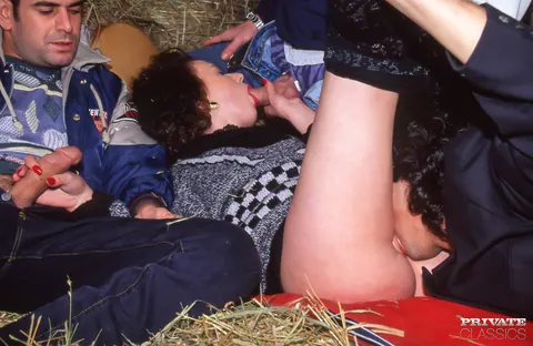 Short-Haired Woman Takes Group in Loft Gangbang – photo 5 of 12