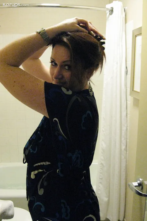 Ryan Edel: Mature Redhead PAWG with Big Tits Poses in the Bathroom – photo 2 of 20