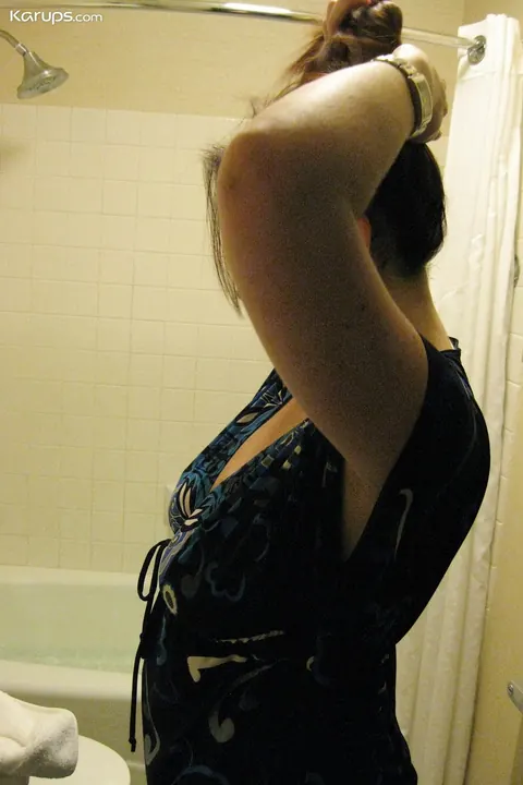 Ryan Edel: Mature Redhead PAWG with Big Tits Poses in the Bathroom – photo 1 of 20