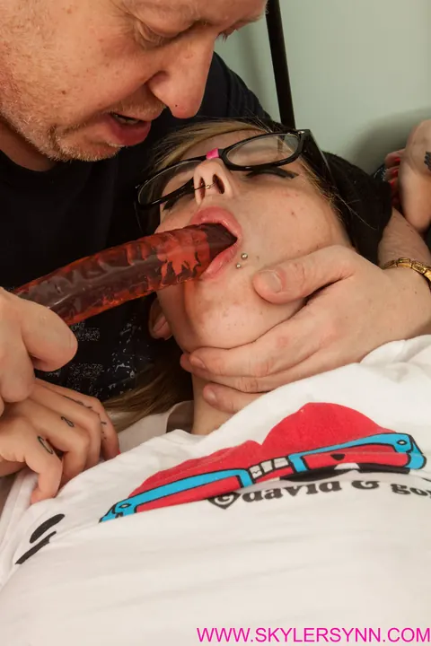 Skyler Synn: Tattooed Blonde in Glasses Gets Fucked Doggy Style – photo 11 of 20