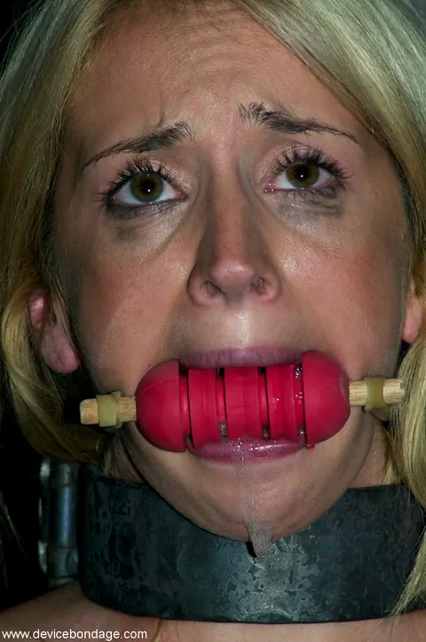 Kelly Wells: Blonde MILF with Natural Tits Endures Bondage and Spreads Her Shaved Pussy – photo 14 of 20