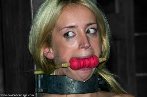 Kelly Wells: Blonde MILF with Natural Tits Endures Bondage and Spreads Her Shaved Pussy – photo 4 of 20