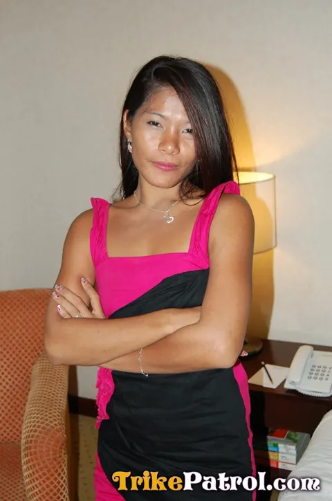 Thick Asian Woman Rides Him Cowgirl in a Thong – photo 1 of 15