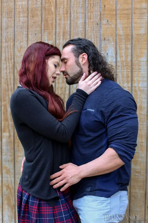 Redhead Trans Woman Poses Nude Outdoors in Jeans – photo 3 of 15