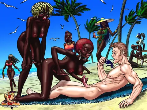 Athletic African Trans Woman Kisses and Fucks Her Partner – photo 5 of 14