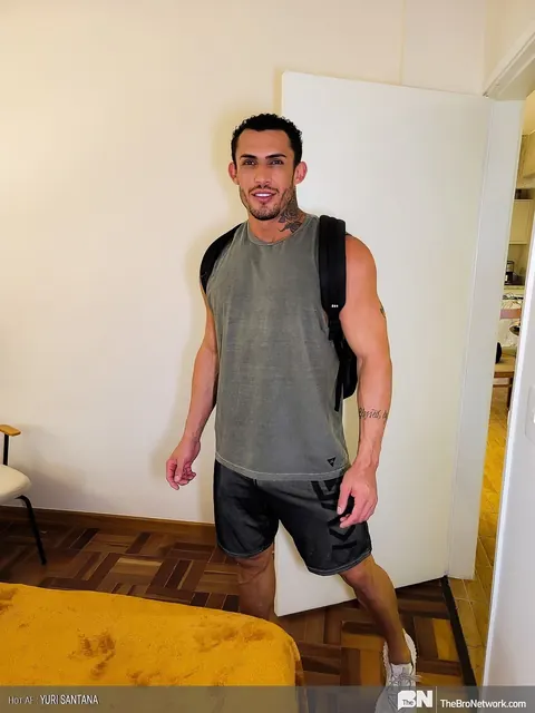 Athletic Man Strips Nude and Strokes His Cock Slowly – photo 16 of 20