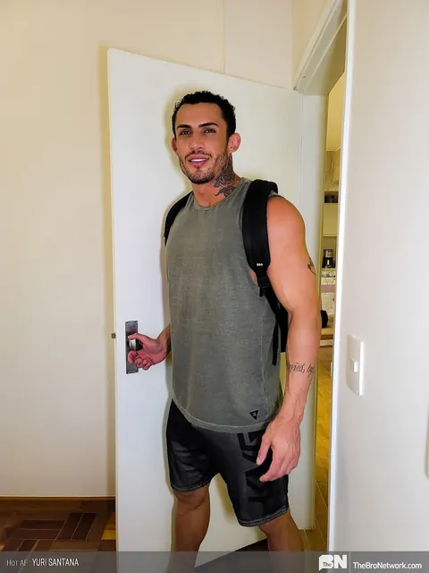 Athletic Man Strips Nude and Strokes His Cock Slowly – photo 15 of 20