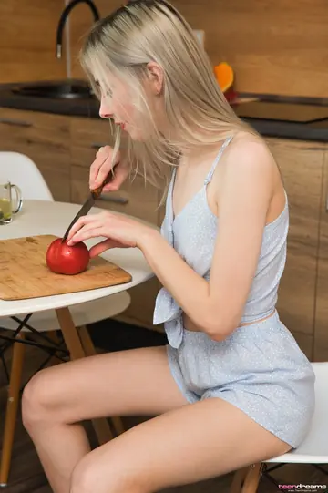 Slim Blonde PAWG Fingers Her Ass and Spreads Wide