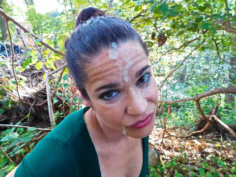 Sammi Starfish: Brunette MILF Gets Fucked Outdoors Until He Finishes – photo 15 of 15
