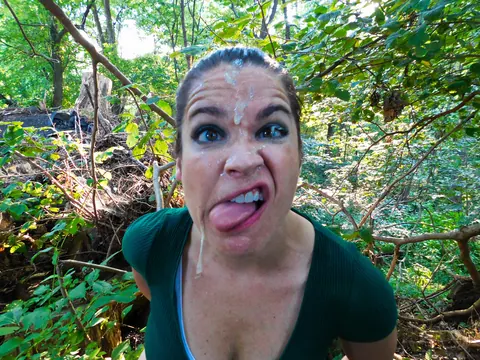 Sammi Starfish: Brunette MILF Gets Fucked Outdoors Until He Finishes – photo 9 of 15