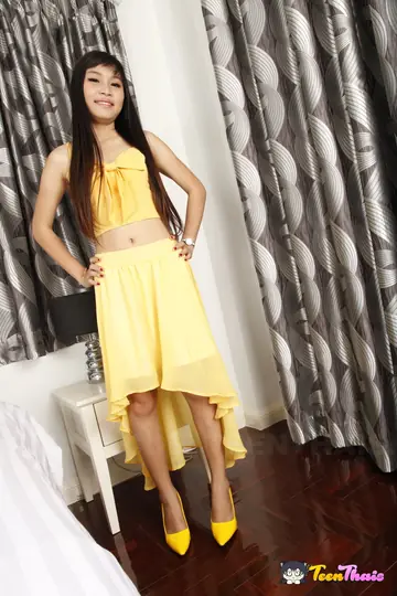 Slim Asian Brunette Undresses for a Blowjob and Anal Sex