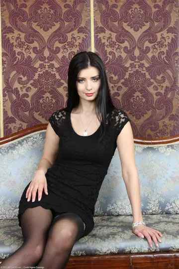 Petite MILF in Stockings Fingers Her Pussy and Spreads Wide