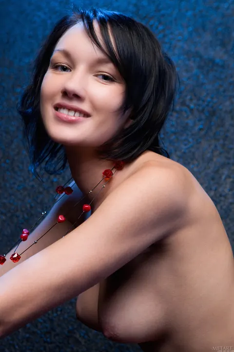 Loreen A: Tall Brunette Russian Strips Off Her Stockings and Shows Her Hairy Pussy – photo 8 of 21