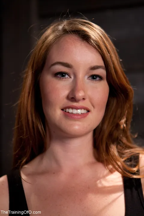 Sofia Lauryn: Busty Redhead Bound in a Skirt Outdoors – photo 2 of 21
