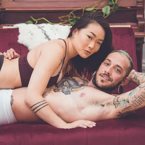 Lea Hart: Petite Asian Brunette Gets Her Pussy Licked Before Sex – photo 6 of 11
