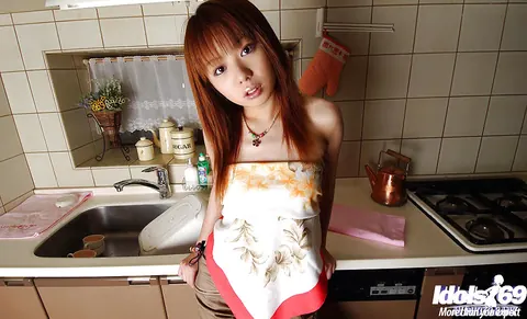 Japanese Woman Strips and Spreads Her Shaggy Pussy – photo 1 of 16