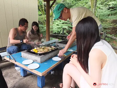 Jyuri Ayase & Nozomi Koizumi: Japanese Babes Suck and Fuck in Public Orgy – photo 1 of 20