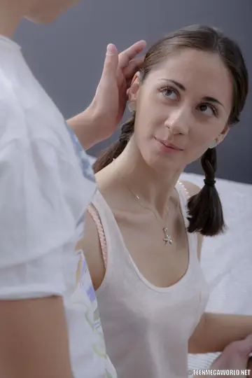 European Brunette Sucks Cock and Takes a Creampie