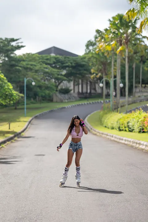 Tita Sahara: Slim Asian Brunette Poses in Shorts, Dress, and Skirt – photo 3 of 20