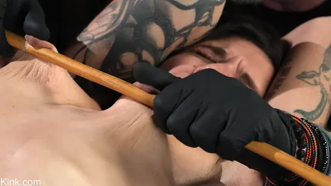 Luna Lovely: Slim Brunette MILF in Device Bondage Spreads for a Dildo – photo 12 of 20
