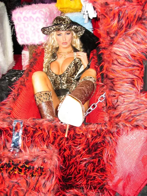 Brittany Andrews: Busty Blonde MILF Poses in a Skirt and High Heels Outdoors – photo 2 of 21