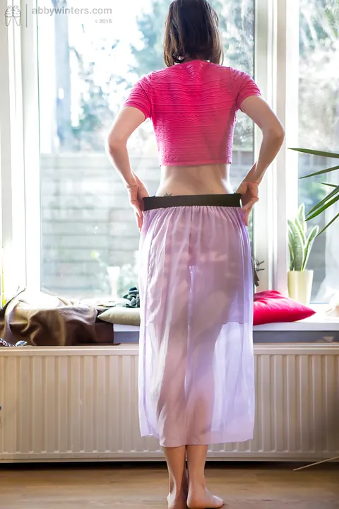 Petite MILF Peels Off Her Skirt and Panties – photo 16 of 16