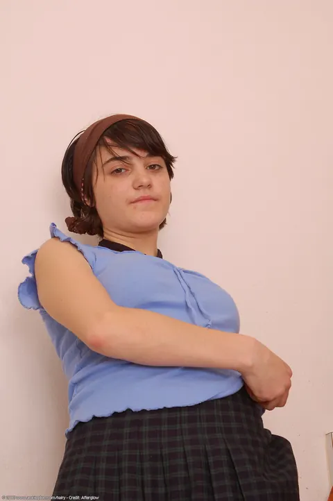 Woman in Pantyhose Uses a Dildo for Masturbation – photo 2 of 21