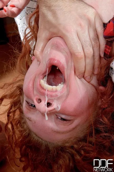 Thick European Redhead Takes Anal Fisting and a Facial – photo 10 of 16