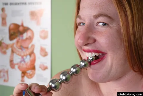 Chubby Redhead MILF Uses a Dildo for Anal and Spreads Her Hairy Pussy – photo 12 of 16