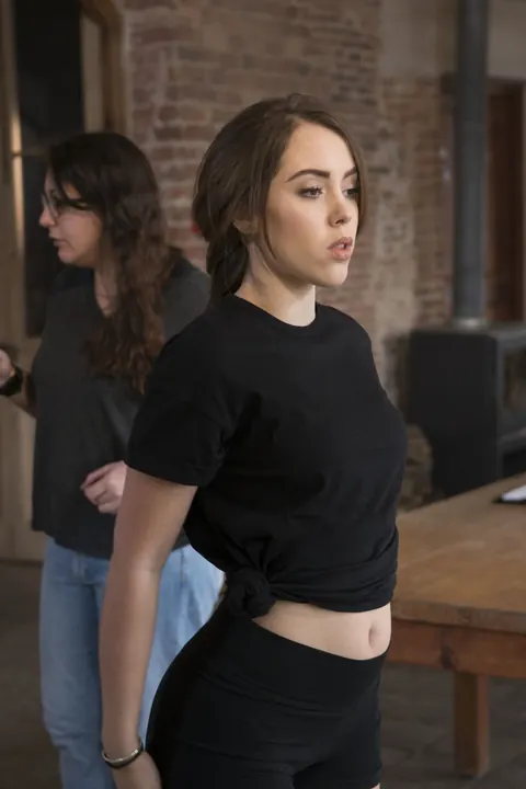 Alexa Tomas: Brunette Latinas in Jeans Kiss and Have Group Sex in a Photoshoot – photo 9 of 20