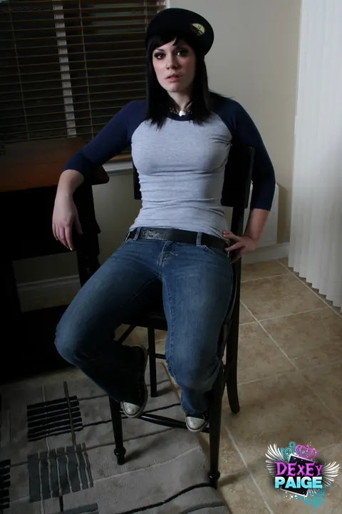 Andy San Dimas: Brunette PAWG Strips Out of Her Jeans and Spreads – photo 1 of 12