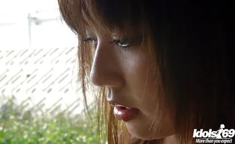 Chikaho Ito: Petite Asian Brunette Strips Off Her Panties Outdoors to Show Her Hairy Bush – photo 6 of 16