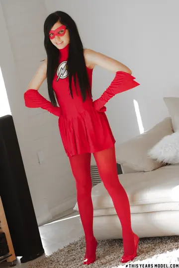 Tattooed Brunette Spreads Her Trimmed Pussy in a Skirt and Pantyhose