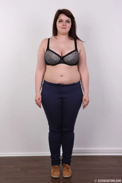 Czech BBW with Big Tits Stands Naked Then Sits to Spread – photo 3 of 20