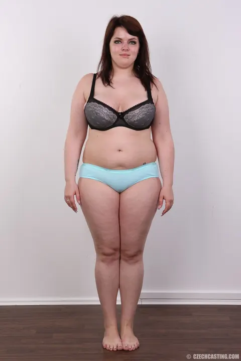 Czech BBW with Big Tits Stands Naked Then Sits to Spread – photo 5 of 20