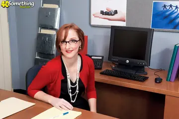 Redhead MILF in Pantyhose Sucks Her Partner
