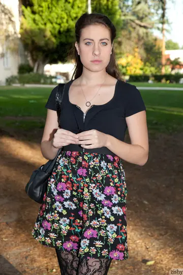 Italian Woman Flashes Panties Outdoors