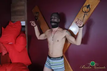 Trans Woman in Latex Dominates Her Partner in Femdom Bondage Sex
