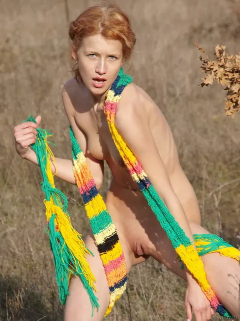 Slim Athletic Redhead Poses and Strips Nude – photo 20 of 21