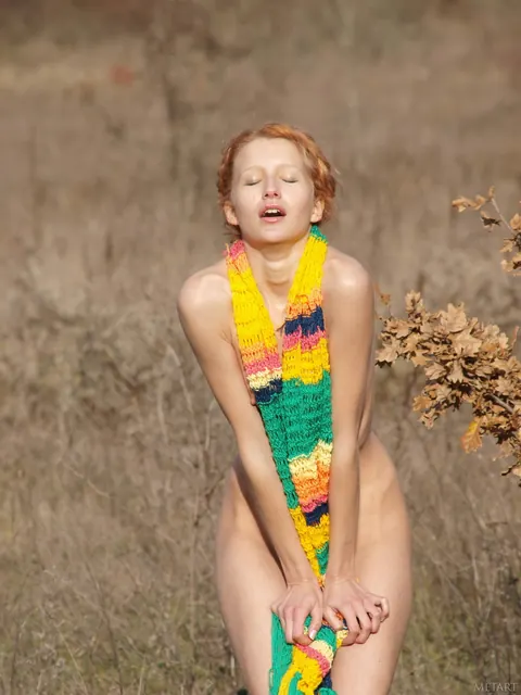 Slim Athletic Redhead Poses and Strips Nude – photo 14 of 21