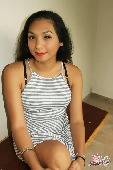 Trans Woman Lets Dress Slide Off and Poses Nude – photo 2 of 15