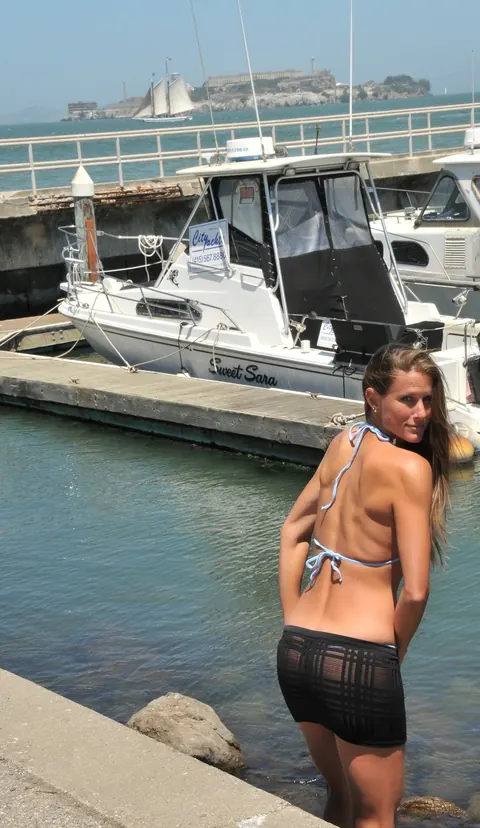 Sofie Marie: Tall Brunette MILF with Big Tits Poses in Bikinis Outdoors – photo 13 of 21