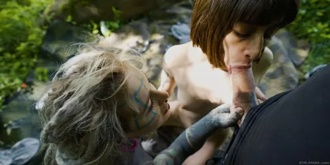 Anuskatzz: Brunette PAWG Takes Anal and a Facial in a Forest Threesome – photo 3 of 15