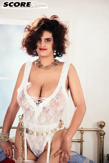 Thick MILF with Big Natural Tits Sheds Her White Lingerie