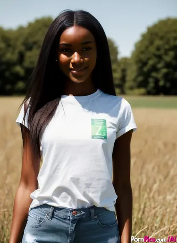 AI-Generated Ebony Woman Spreads Her Pussy Outdoors