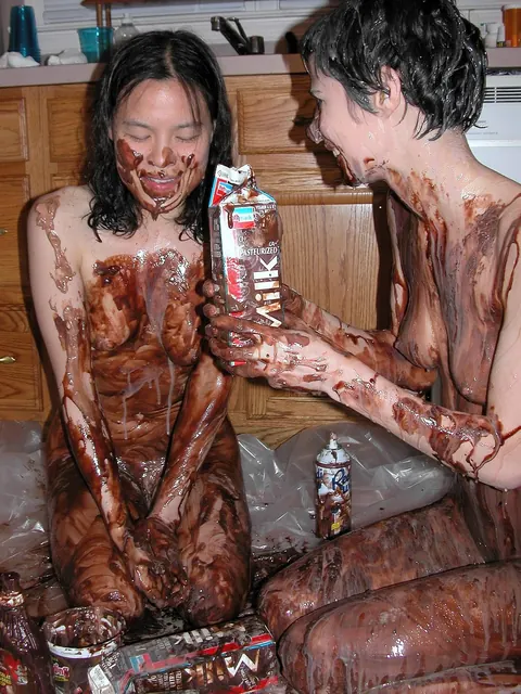 Two Slim Asian Brunettes Share Lesbian Sex in the Kitchen – photo 20 of 21