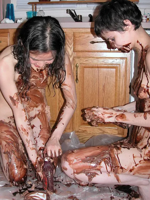 Two Slim Asian Brunettes Share Lesbian Sex in the Kitchen – photo 8 of 21